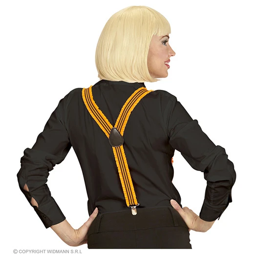 Bretels Oranje Met Plooien 5 Bretels Oranje Met Plooien - Afbeelding 3