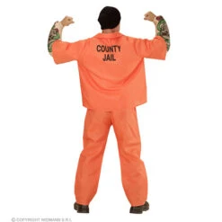 Gevangene Met Tattoo Spieren Armen -Kostuums Met Halloween-Thema 00641 d