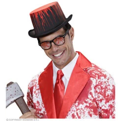 Hoge Hoed Zwart Met Bloed -Kostuums Met Halloween-Thema 0072L d