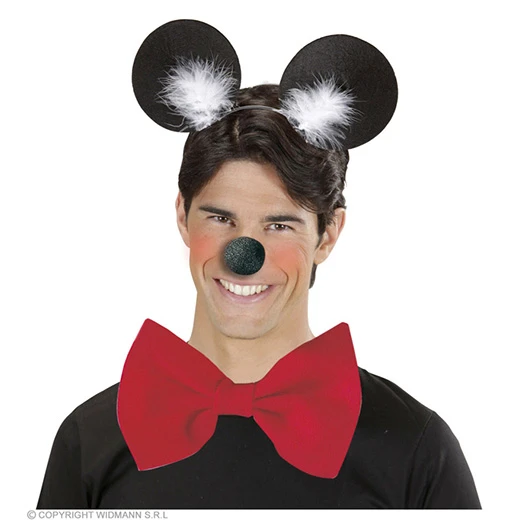 Hoofdband Muis Met Marabou 4 Hoofdband Muis Met Marabou - Afbeelding 2