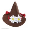 Mini Bayern Hoed Met Edelweiss, Bruin -Kostuums Met Halloween-Thema 01122 a