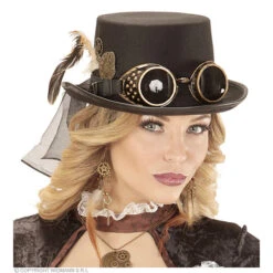 Oorbellen Steampunk Met Veren -Kostuums Met Halloween-Thema 01785 b