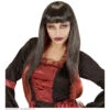 Pruik, Vampier Zwart/bordeaux -Kostuums Met Halloween-Thema 01846 a