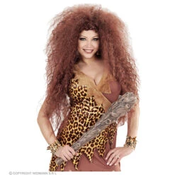 Pruik, Wilde Grotbewoonster -Kostuums Met Halloween-Thema 02085 d