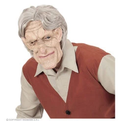 Masker Oude Man Met Haar -Kostuums Met Halloween-Thema 02114 b