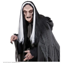 Masker Heks Met Haar -Kostuums Met Halloween-Thema 02116 b