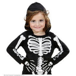 Handschoenen Botten Met Schedel, Kind -Kostuums Met Halloween-Thema 02421 b