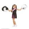 Cheerleader Zwart/rose Meisje -Kostuums Met Halloween-Thema 02444 a