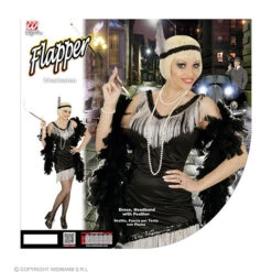 Flapper Zwart 03051-FINIDI -Kostuums Met Halloween-Thema 03051 d