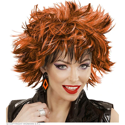 Oorbellen Ruit Neon, Zwart/oranje 4 Oorbellen Ruit Neon, Zwart/oranje - Afbeelding 2