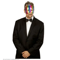 Oogmasker Regenboog Kinloos Metalic -Kostuums Met Halloween-Thema 03647 d