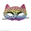 Oogmasker Luipaard Regenboog 2 Oogmasker Luipaard Regenboog -Kostuums Met Halloween-Thema 03648 a