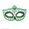 Oogmasker Dia De Los Muertos Zwart & Groen -Kostuums Met Halloween-Thema 03852 a