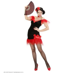 Hoofdband Rood/zwarte Roos Met Glitter -Kostuums Met Halloween-Thema 04131 d