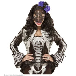 Hoofdband Paars/zwarte Roos Met Glitter -Kostuums Met Halloween-Thema 04132 d