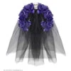 Hoofdband Paarse Roos Met Schedel En Sluier -Kostuums Met Halloween-Thema 04134 a
