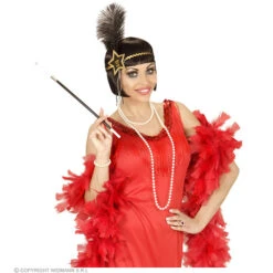 Glitter Hoofdbandje Zwart/goud Happy New Year Ster -Kostuums Met Halloween-Thema 04144 d