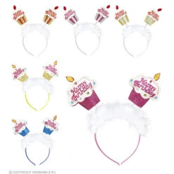 Hoofdband Met Verjaardagscake Klein