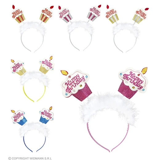 Hoofdband Met Verjaardagscake Klein 3 Hoofdband Met Verjaardagscake Klein