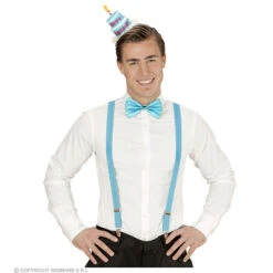 Hoofdband Met Strikje Happy Birthday, 4 Kleuren Ass. -Kostuums Met Halloween-Thema 04151 d