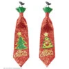 Glitter Stropdas Kerstboom, 2 Kleuren Ass. -Kostuums Met Halloween-Thema 04154 a