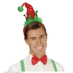 Mini Santa Mutsje Met Strikje, Pailletten -Kostuums Met Halloween-Thema 04162 b