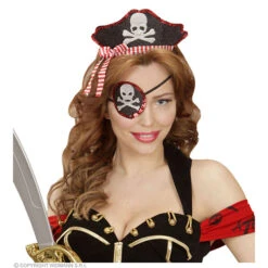 Mini Piratenhoedje Met Ooglapje -Kostuums Met Halloween-Thema 04163 b