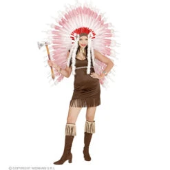 Luxe Indiaanse Hoofdtooi Rose -Kostuums Met Halloween-Thema 04735 d