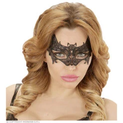 Oogmasker, Vleermuis Met Kant -Kostuums Met Halloween-Thema 04741 b