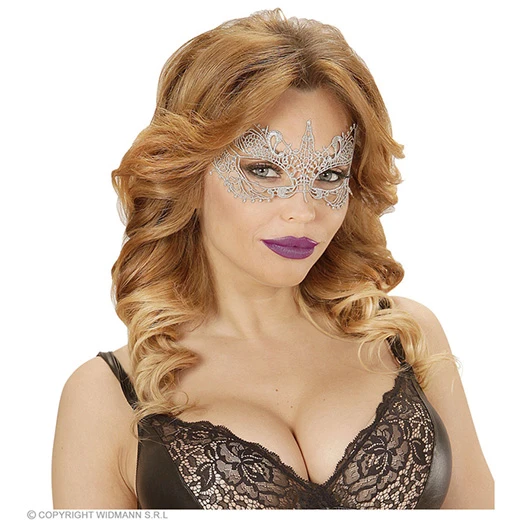 Oogmasker, Kant Metalic Ivoor 4 Oogmasker, Kant Metalic Ivoor - Afbeelding 2