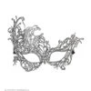 Oogmasker Kant, Antiek Zilver Barok -Kostuums Met Halloween-Thema 04772 a
