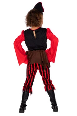 Piratenmeisje Bruin/rood -Kostuums Met Halloween-Thema 10463 3528 XX 30