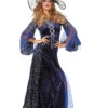 Tovenaarsdame Sterren Blauw -Kostuums Met Halloween-Thema 10732 4548 XX 10