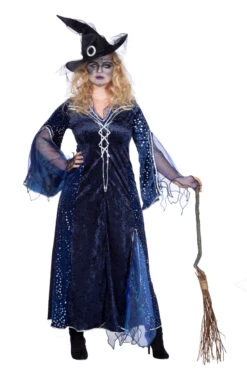 Tovenaarsdame Sterren Blauw 9 Tovenaarsdame Sterren Blauw -Kostuums Met Halloween-Thema 10732 4548 XX 40