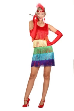 Jurk Charleston Regenboog -Kostuums Met Halloween-Thema 10789 4775 XX 11