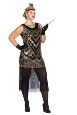 Jurk Charleston Grace -Kostuums Met Halloween-Thema 10863 4915 XX 40