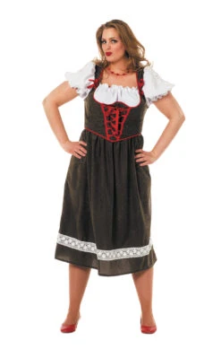 Dirndl Lang (V) -Kostuums Met Halloween-Thema 10868 4934 XX 40