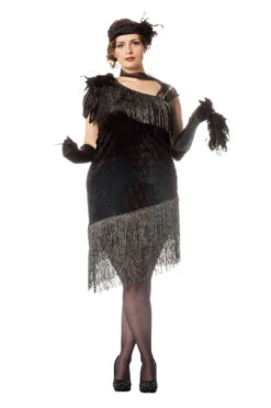 Charleston, Zwart (grote Maten) (V) -Kostuums Met Halloween-Thema 10870 4941 XX 40