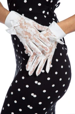 Handschoenen Kant Met Strik