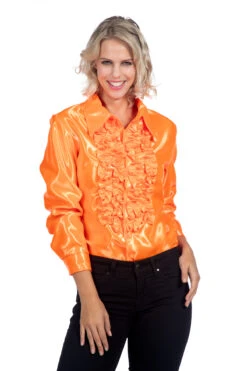 Ruchesblouse Satijn (V) -Kostuums Met Halloween-Thema 11036 5474 L 11