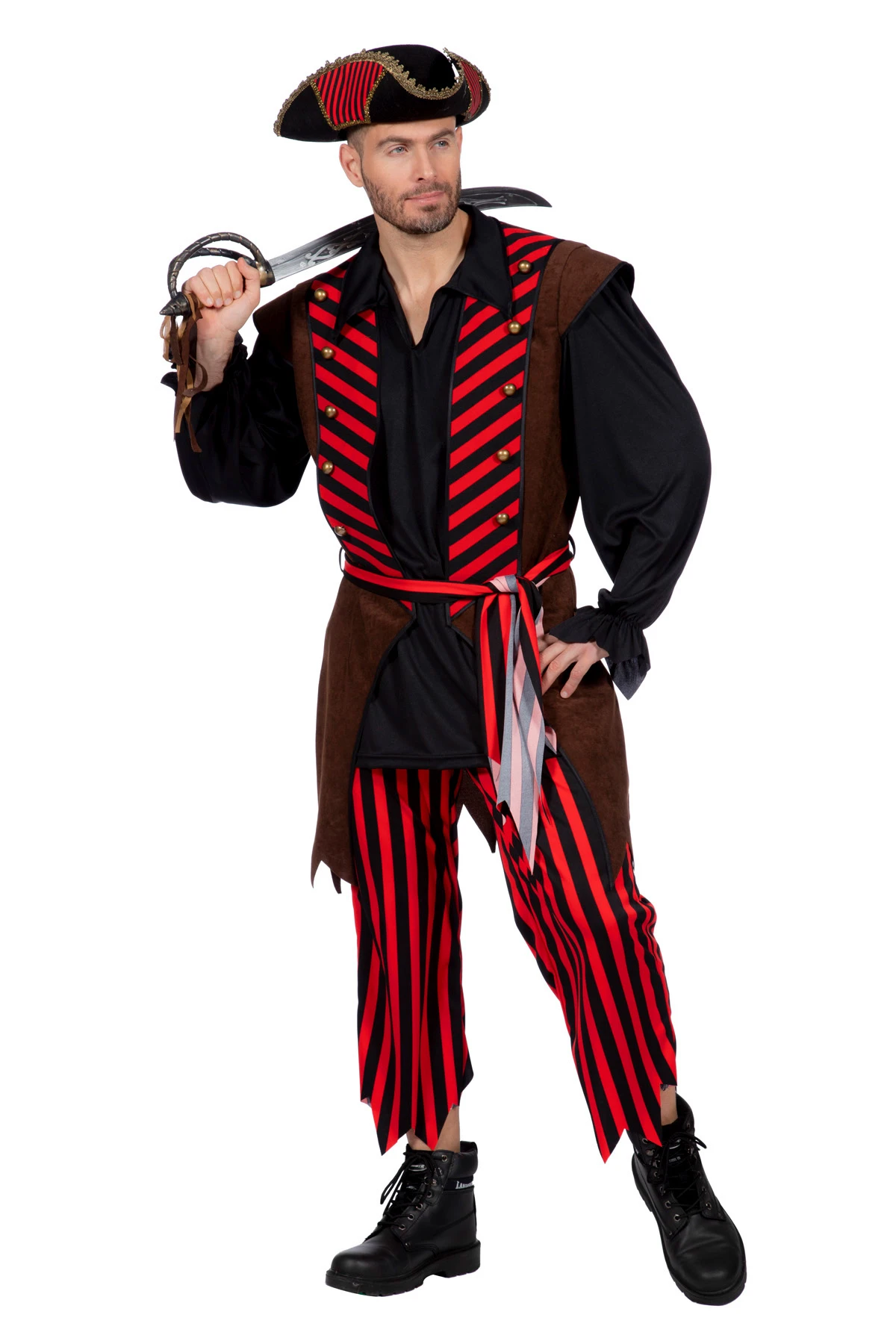 Piraat Bruin/rood 3 Piraat Bruin/rood