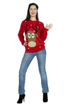 Kersttrui Rood Rendier (netto)