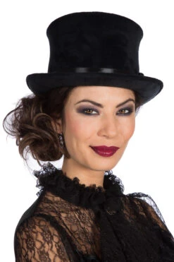 Hoge Hoed Velvet (met Elastiek)