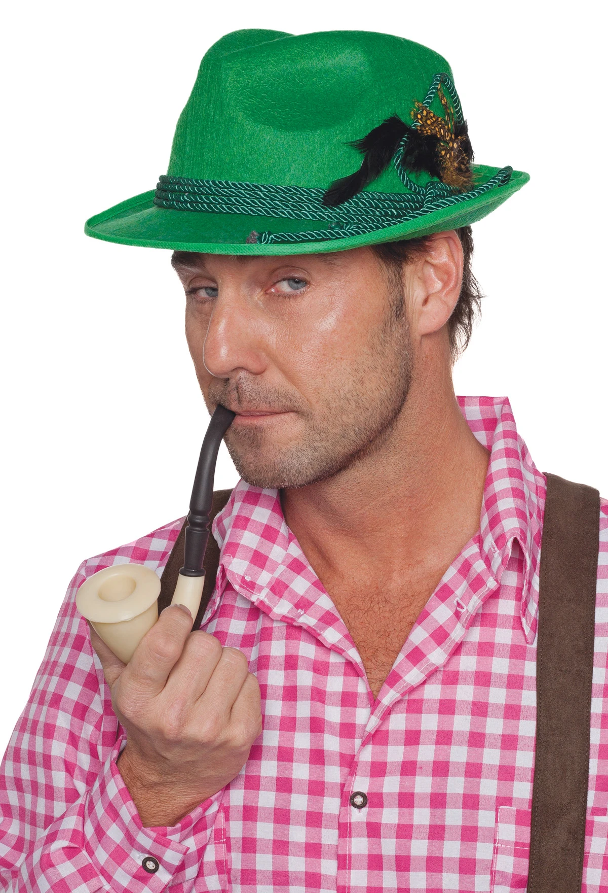 Tirolerhoed Met 4 Koordjes+veer 4 Tirolerhoed Met 4 Koordjes+veer - Afbeelding 2