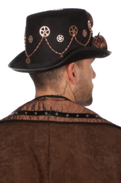 Hoed Steampunk Met Bril En Ketting 11 Hoed Steampunk Met Bril En Ketting -Kostuums Met Halloween-Thema 11474 9214 29 30