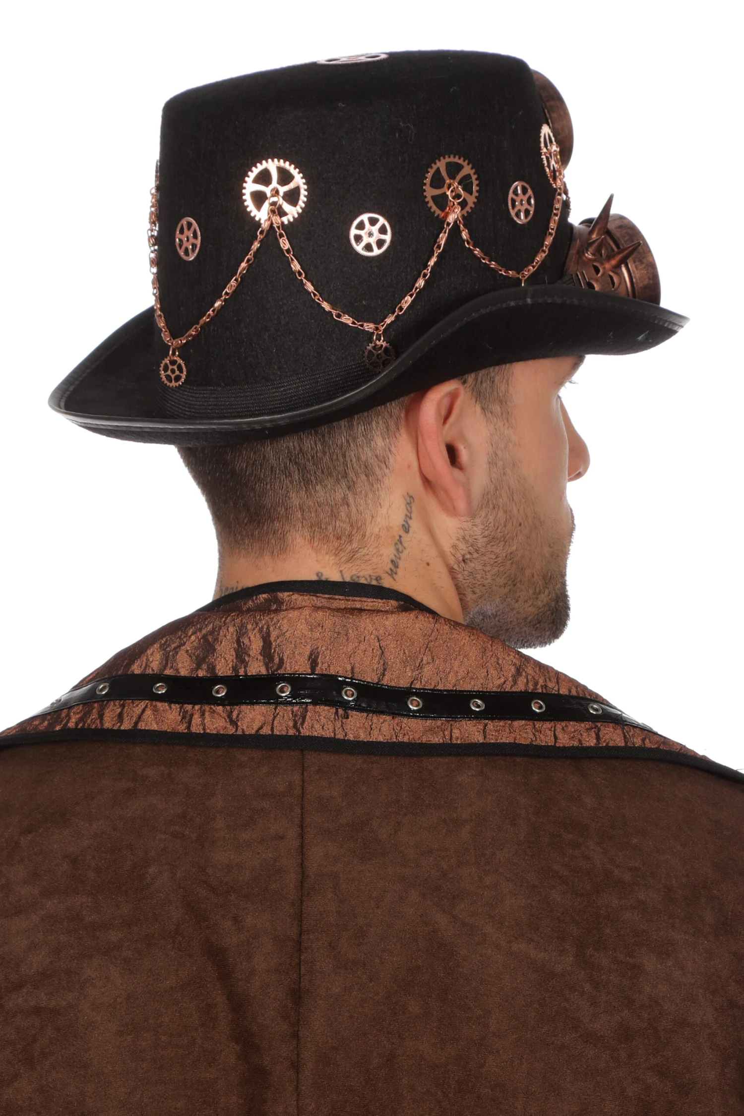 Hoed Steampunk Met Bril En Ketting 7 Hoed Steampunk Met Bril En Ketting - Afbeelding 5