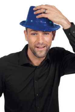 Gangsterhoed Met Pailletten En LED-verlichting -Kostuums Met Halloween-Thema 11649 9953 09 10