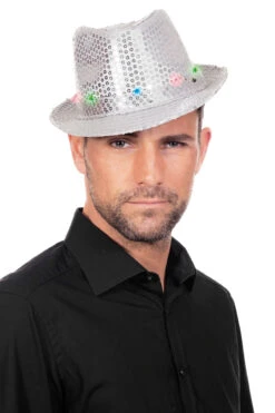 Gangsterhoed Met Pailletten En LED-verlichting -Kostuums Met Halloween-Thema 11649 9953 27 10