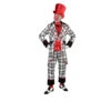 Clowns Kostuum Geruit Zwart/wit -Kostuums Met Halloween-Thema 220285