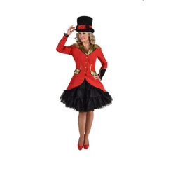 Hoge Hoed Zwart Met Rood -Kostuums Met Halloween-Thema 220300.7 3